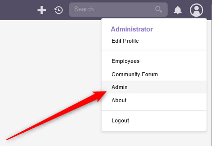 SuiteCRM admin page button