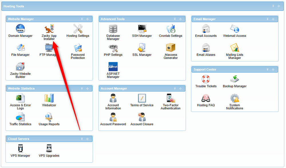 How to Install TYPO3 CMS with the AwardSpace admin panel