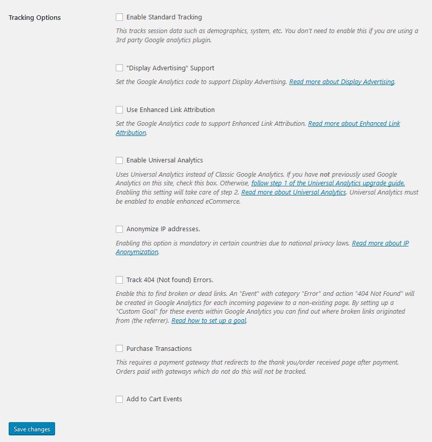 Add Google Analytics to WooCoommerce