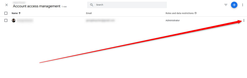 Locate the user you wish to remove from GA4 