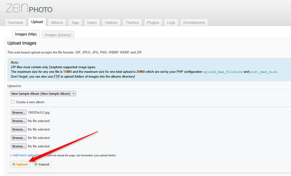 Add a new Zencart files