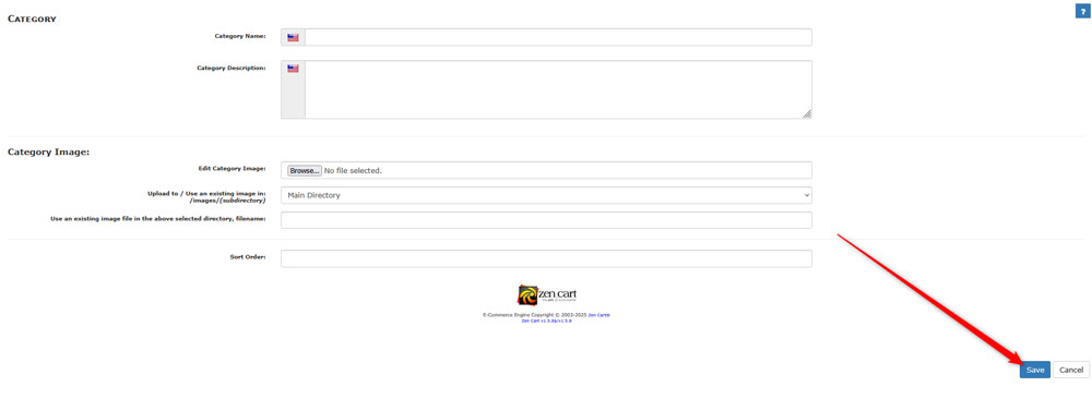 Save the changes by pressing the Save button