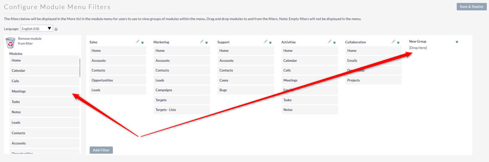 Add a menu item to your new menu section