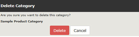 Confirmation message for deleting a Zen Cart category