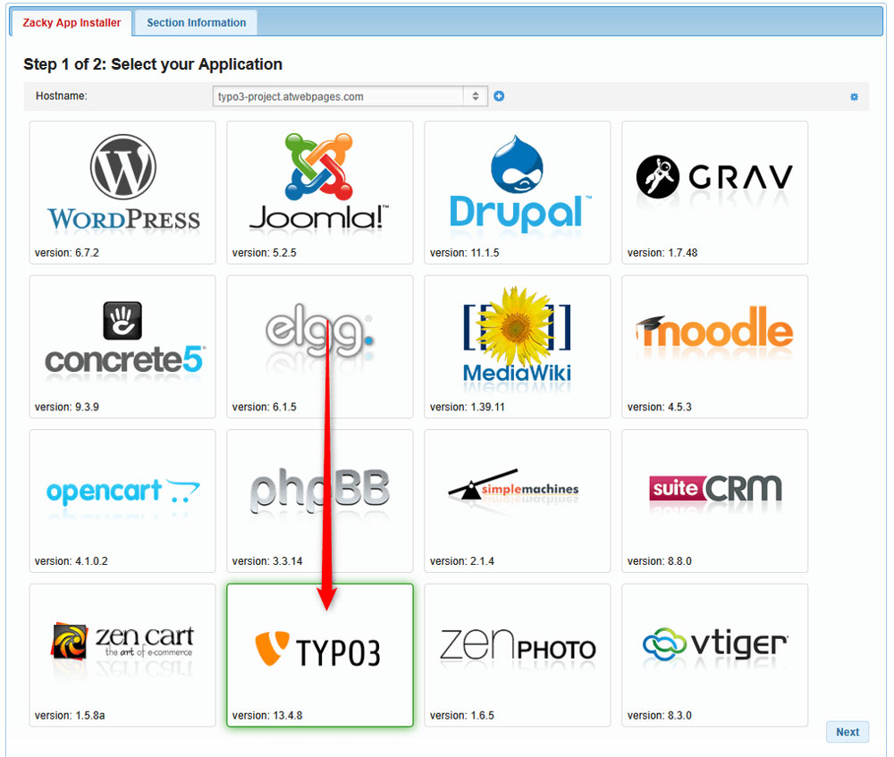 TYPO3 Installation Icon