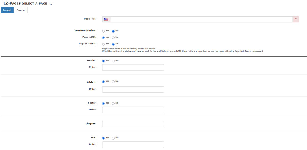 add EZ Pages details 