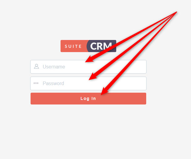 Add your Credentials to the fileds and click on Log In