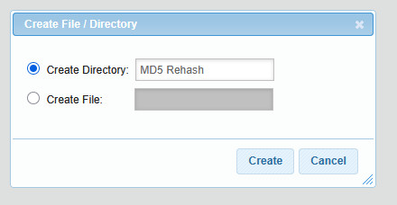 Create a new directory within your website's hosting dashboard