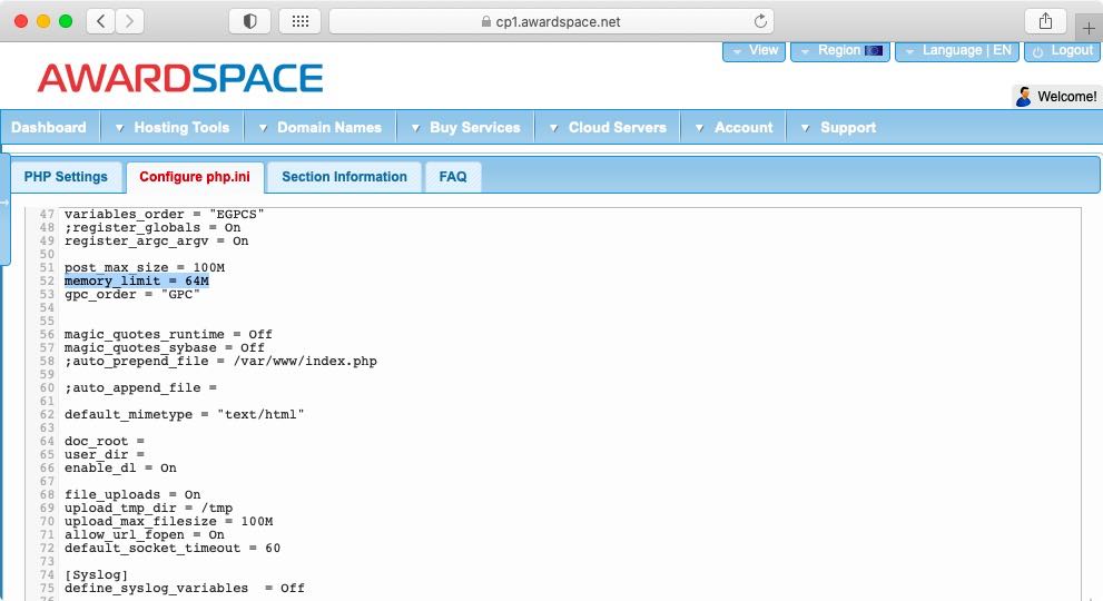 The php.ini file is a fancy text file that contains various directives that instruct PHP how to behave.