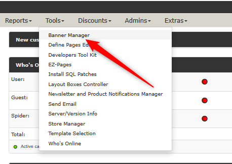 Banner Manager Settings in Zen Cart