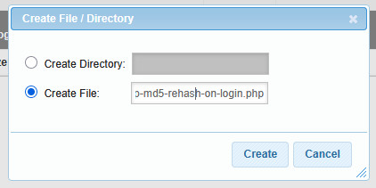 Create a new file to work on your MD5 hash decrypt issues