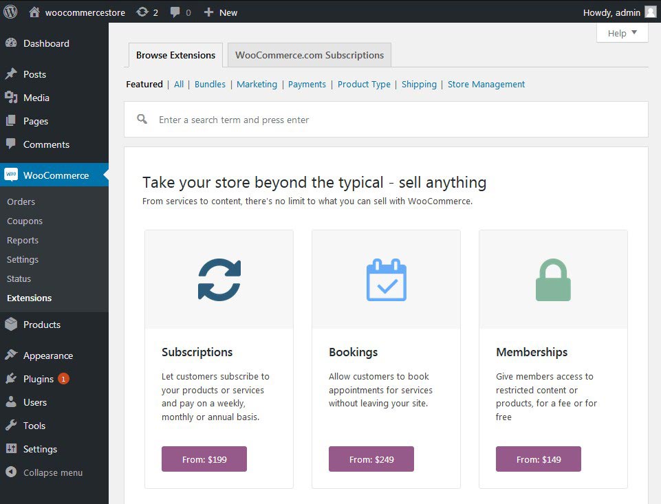 WooCommerce Extensions