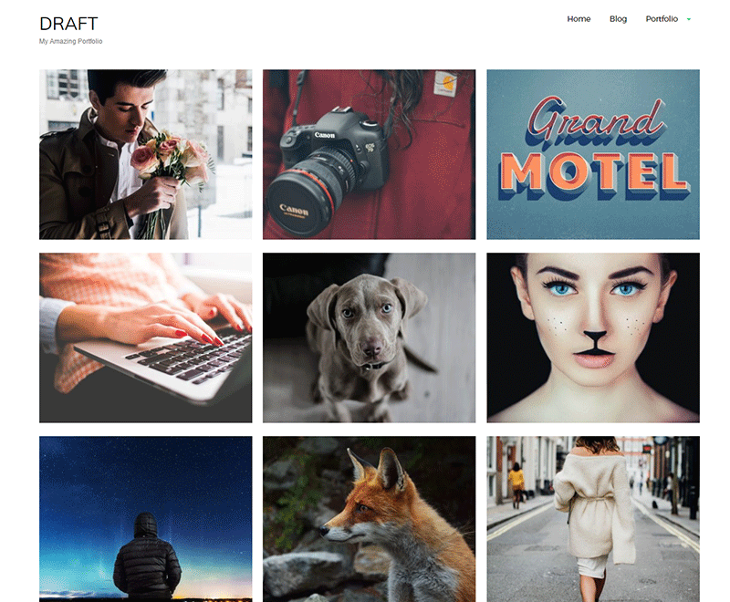 Draft Portfolio Theme