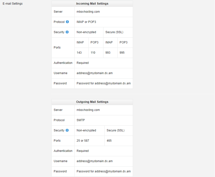 email account settings 2